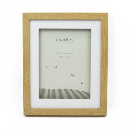 Oak Effect Box Photo Poster Picture Frame - 6 x 8