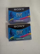 2 Sony DVM60PRL Mini Video Tape Sealed DVC Premium Color Tape NEW UNUSED
