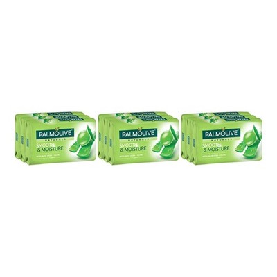 Palmolive Smooth Moisture Aloe Vera Olive Soap, 9 Bars x 80g Each