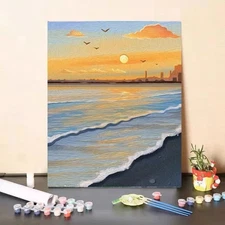 Soft shadow landscape of sunset field