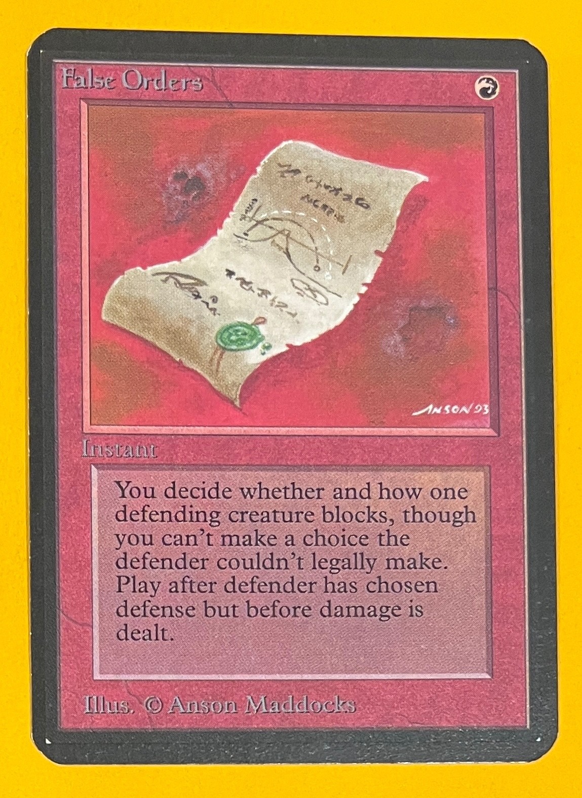 MTG FALSE ORDERS Alpha (OldManMTG 013-600)