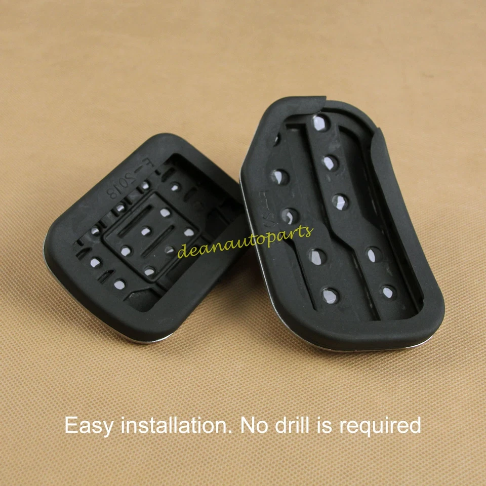 Cubierta de pastillas de pedal de gasolina de freno de pie de acero para Ford F150 Expedition Lincoln Navigator Foto 3 de 4