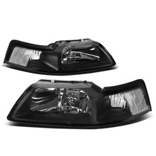 DNA MOTORING HL-OH-FM99-BK-CL1 Black Housing Headlights Replacement Compatible
