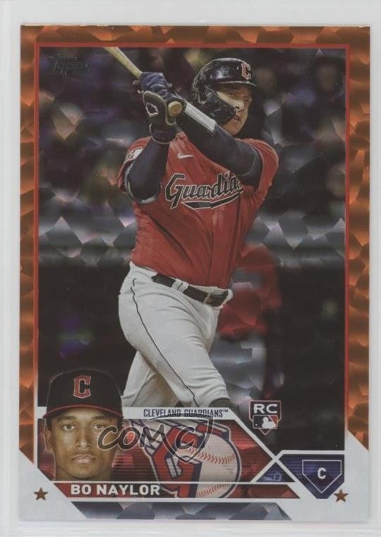 2023 Topps Series 2 Orange Foil 51/299 Bo Naylor #421 Rookie RC 0b02