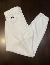 Under Armour Utility Tapered Fit Adult Mens Baseball Pants Size Medium White