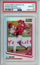2018 Panini Chronicles Score Press Proof  #16 #108/299 Shohei Ohtani PSA 10 RC