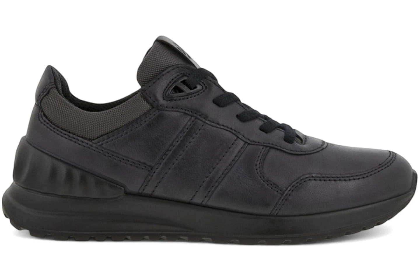 Ecco Astir Lite Lace Black Leather Sneaker Fluidform EU 45 Men's 11 - 11.5 US