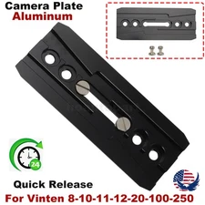 For Vinten 8-10-11-12-20-100-250 Aluminum Camera Plate Quick Release with Screws