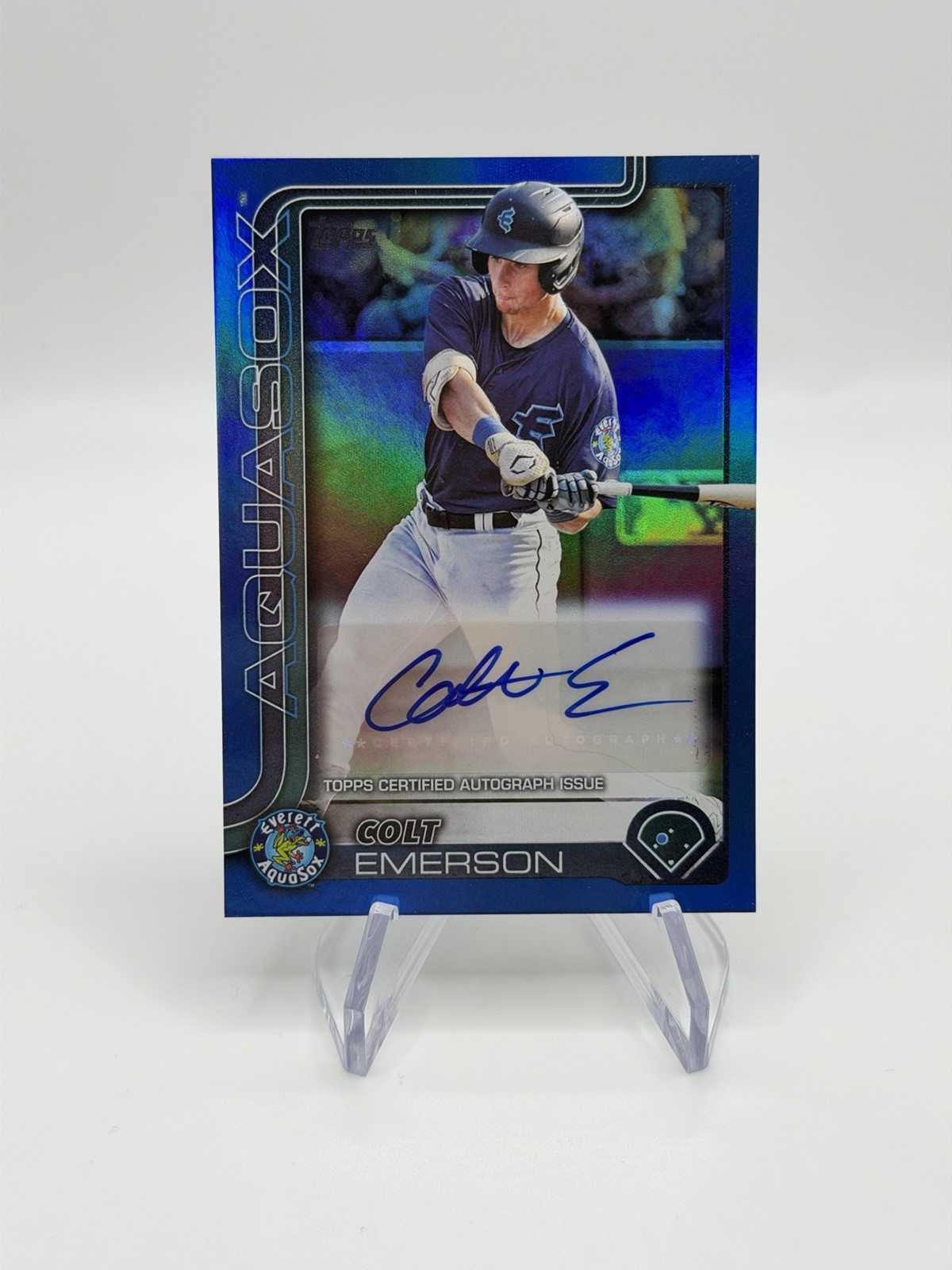 2025 Topps Pro Debut - Colt Emerson #PD-33 Blue Foil Autographs /150 (AU, RC)