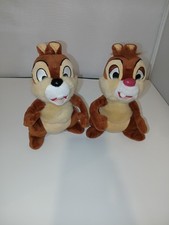 Disney Parks 9" Chip And Dale Chipmunks Plush Stuffed Animal Toys