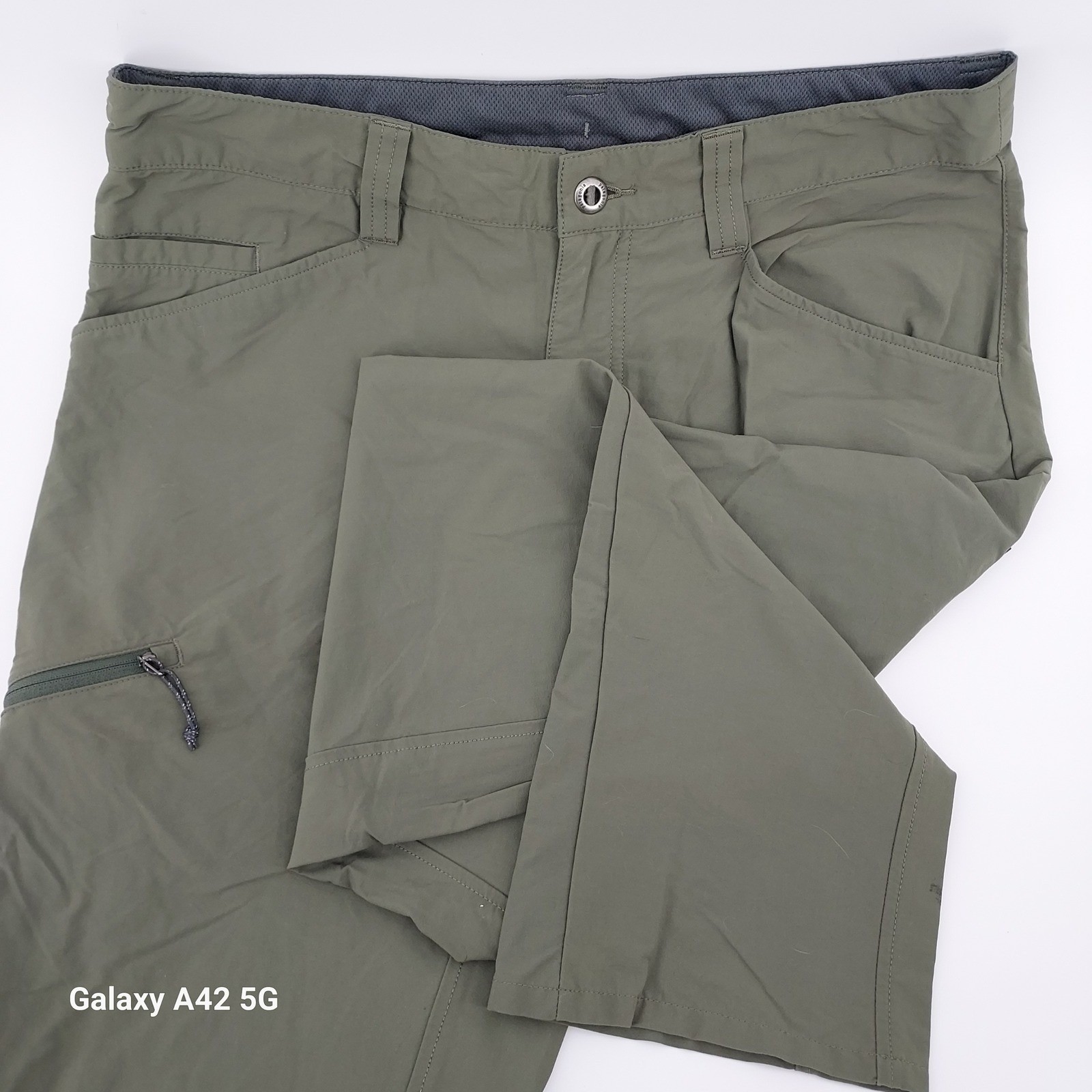 Patagonia Quandary Pants Men 34x30 Industrial Green Hiking Outdoor STY55181 FA21