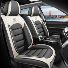 Front Set Seat Covers for Toyota Camry 2015-2026, Gray-White