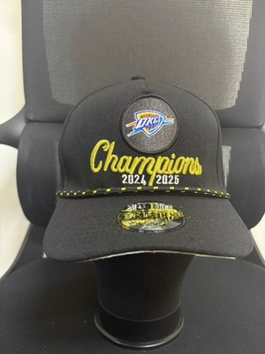 #ad NBA 2024 Champions Oklahoma City Thunder Men#x27;s Black Adjustable Baseball Cap $25.80