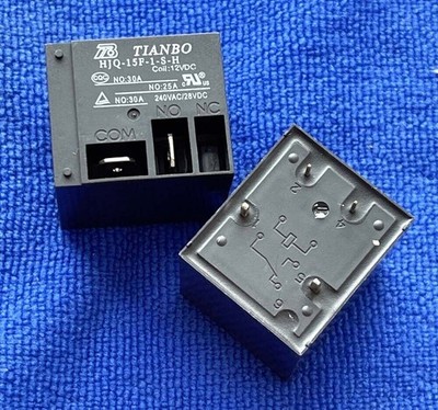 2pcs 12V HJQ-15F-1-S-H 12VDC TIANBO Relay 4Pins