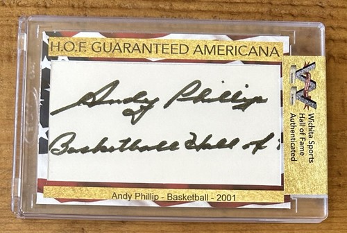 Andy Phillip H.O.F. Guaranteed Americana Autograph Auto 2001 Wichita 2023 - Picture 1 of 2