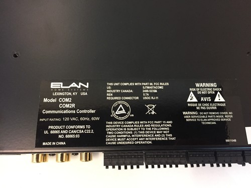 ELAN COM2 COM2R Communications Controller Intercom Telephone - Picture 3 of 5