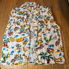 Mister Freedom Sun Surf Rayon Hawaiian Shirt SC38090 Yucatan White XL