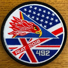 USAFE ORIGINAL AIR FORCE SQUADRON PATCH LAKENHEATH F-15 EAGLE 492 FS RIAT 2018