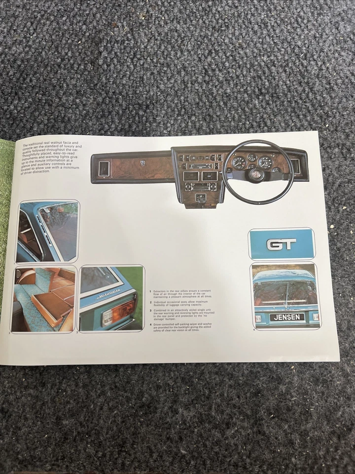 Брошюра каталога продаж спортивного купе Jensen GT - Изображение 3 из 4