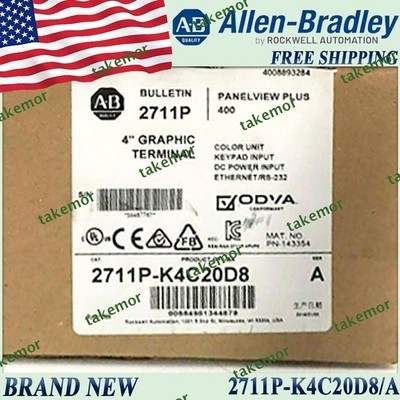 New Sealed 2711P-K4C20D8/A PanelView Plus 6 4 Color Keypad DC 2711PK4C20D8 serA