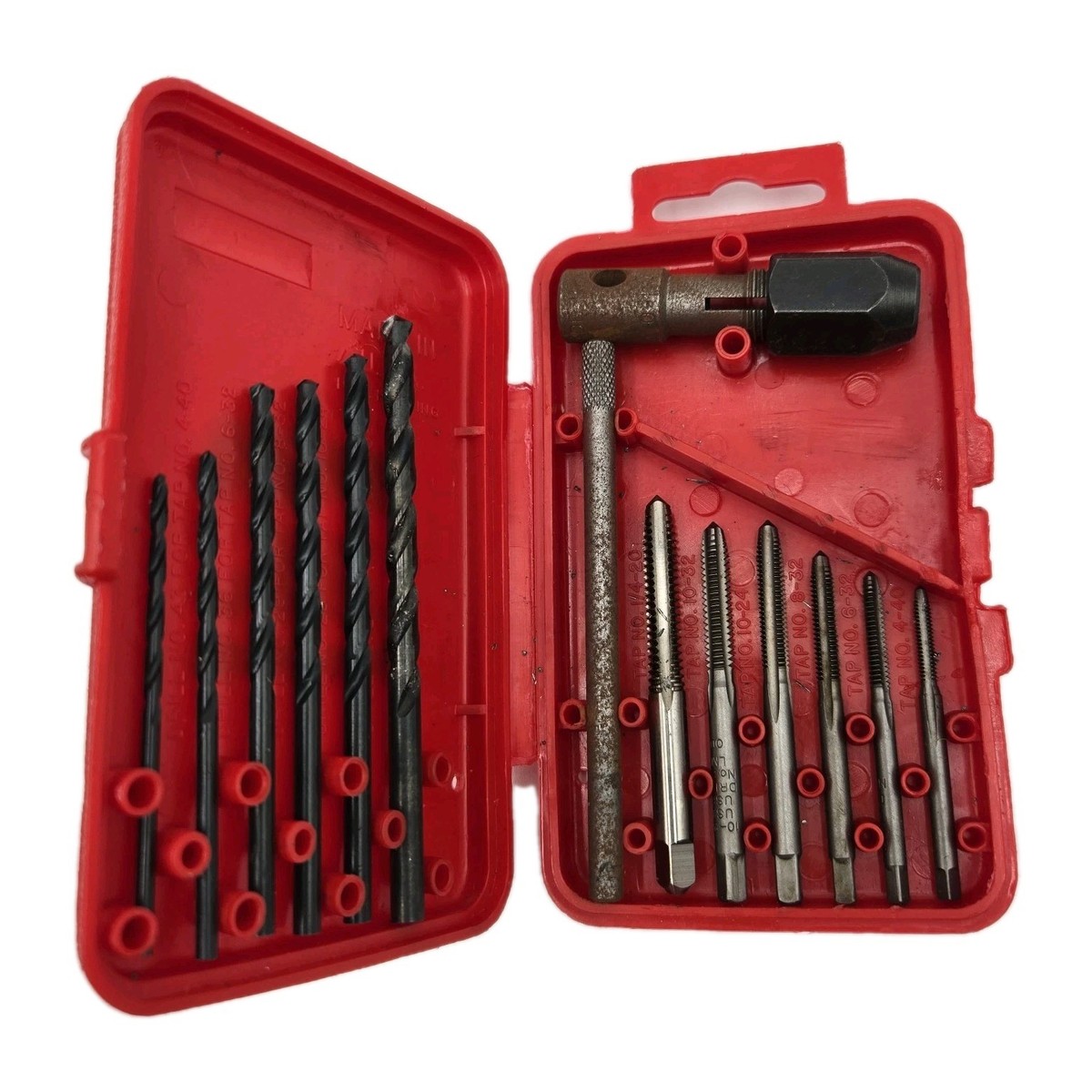 MAGNA Item No 96042 13 Piece Electricians Drill and Tap Set w/Case