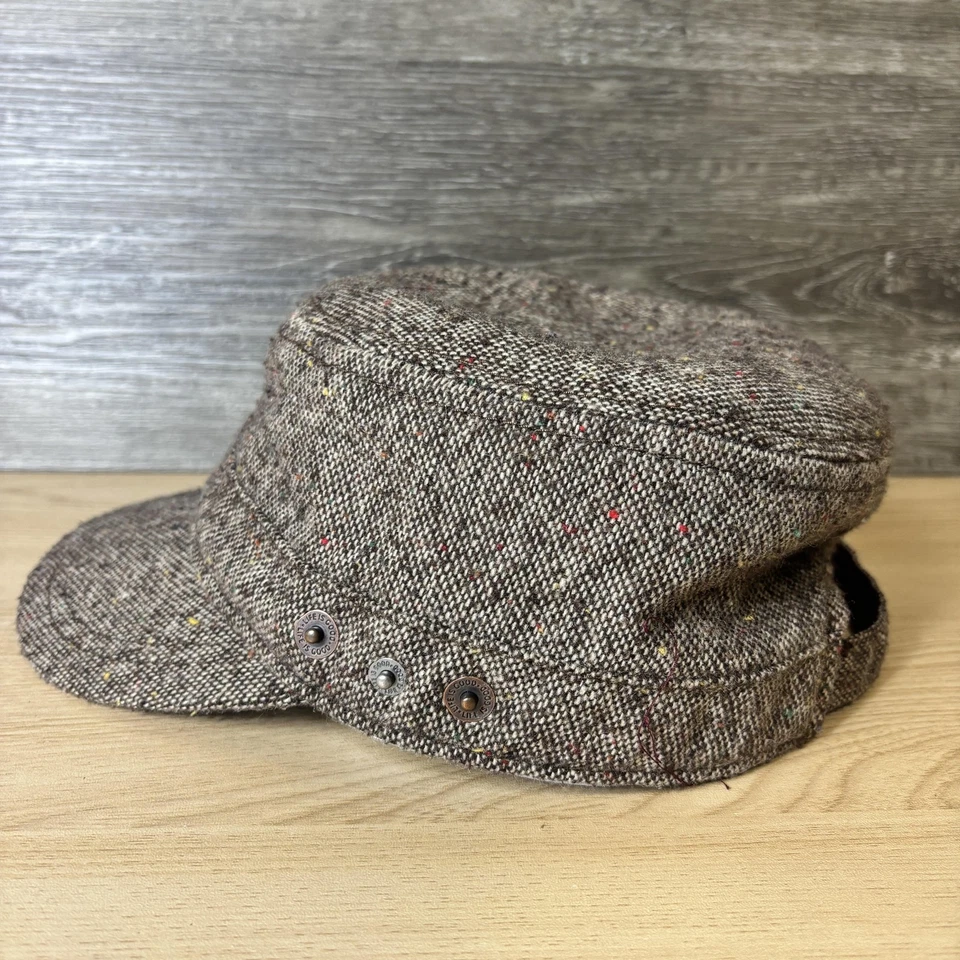 Gorra Life Is Good correa trasera newsboy tweed lana mujer marrón moteado Foto 4 de 4