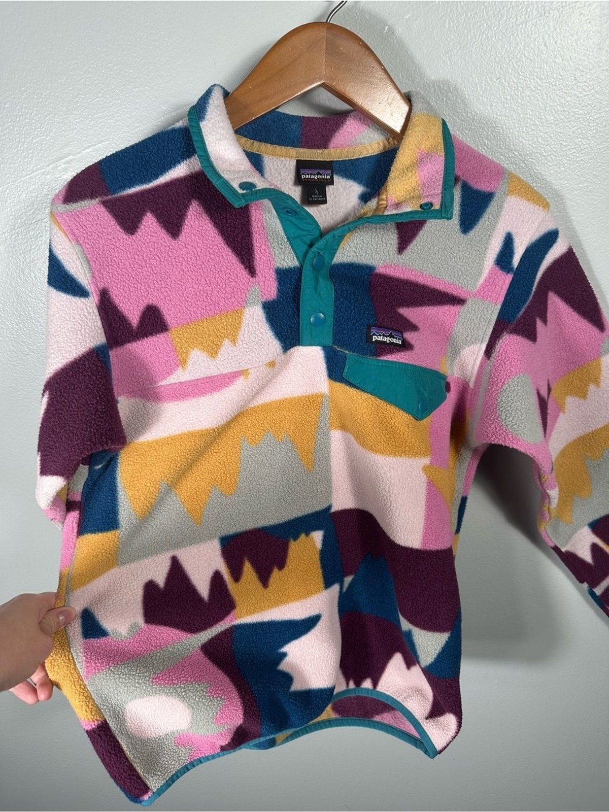 Patagonia Kids' Lightweight Synchilla® Snap-T® Fleece Size Large image 6