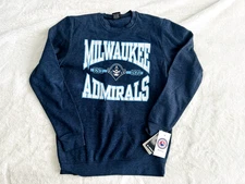 Milwaukee Admirals Sweatshirt Men's S Blue Hockey AHL Colseeum