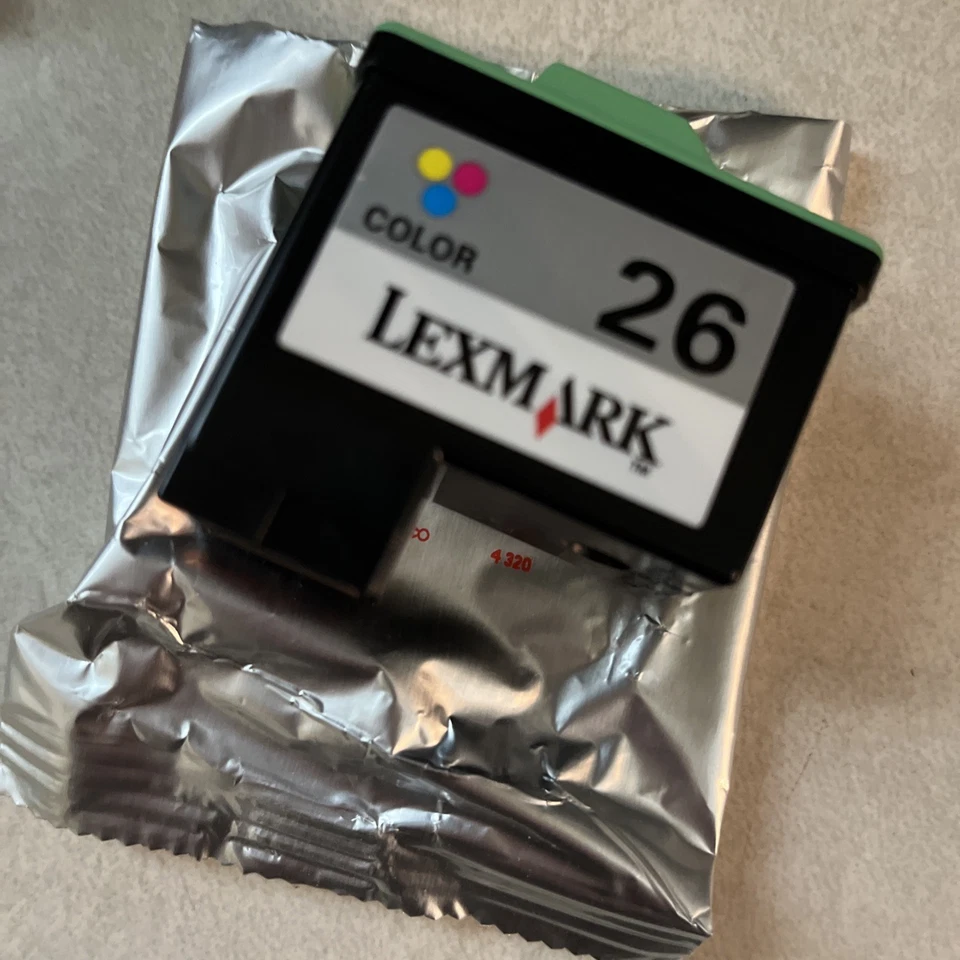 Lexmark 26 Color Ink Printer Cartridge Open Box Unused - Image 2 of 2