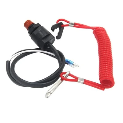 Boat Outboard Kill Switch Safety Lanyard Engine Stop Cord Yamaha Suzuki Honda - image 1 of 4