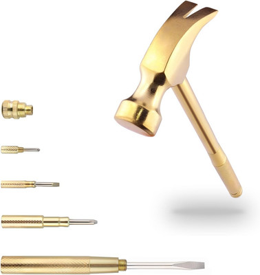 Multifunction Hammer 6 in 1 with Slotted/Flat Head Phillips Screwdriver Claw ...