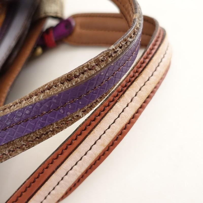 Jamin Puech Patchwork Shoulder Bag Leather Brown … - image 5