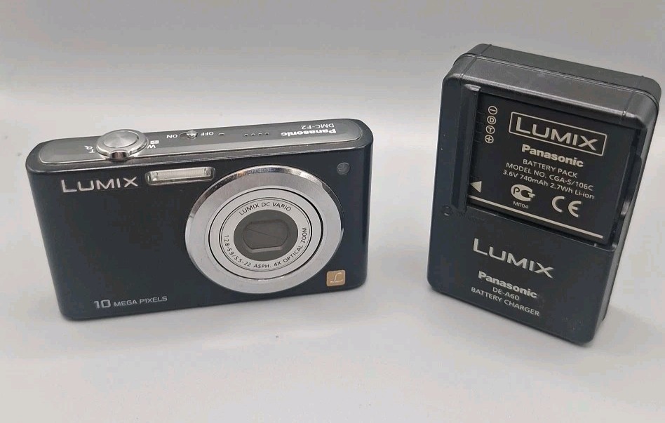 Panasonic LUMIX DMC-F2 ブラック 新品バッテリー付 Panasonic Dmc-f2 Lumix 10 Mega Pixels Photo Camera for sale online