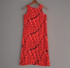 Borellini Maxi Tank Dress Juniors 13/14 Red Floral Chiffon Lined Whimsigoth 90s