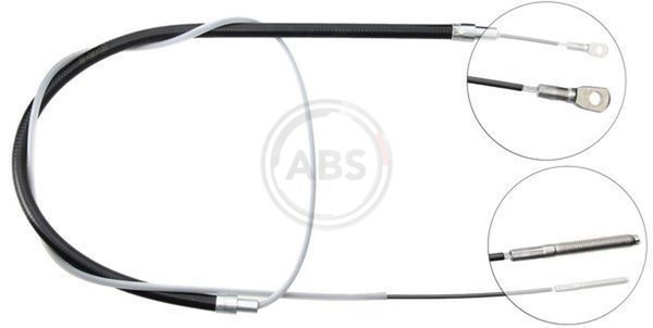 Bremsseil Seilzug Feststellbremse A.B.S. K10256 FüR E34 BMW 5Er Touring 518 520-image