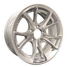 eCustomrim Aluminum Trailer Wheel 15X5 15 Inch Rim Silver Machined 5 Lug