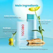 TOCOBO Cotton Soft Sun Stick Vegan Sunscreen SPF50 PA   19g - FREE SHIPPING