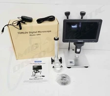 TOMLOV DM9 LCD Coin 1200x Soldering Magnifier Digital Microscope w/ Remote