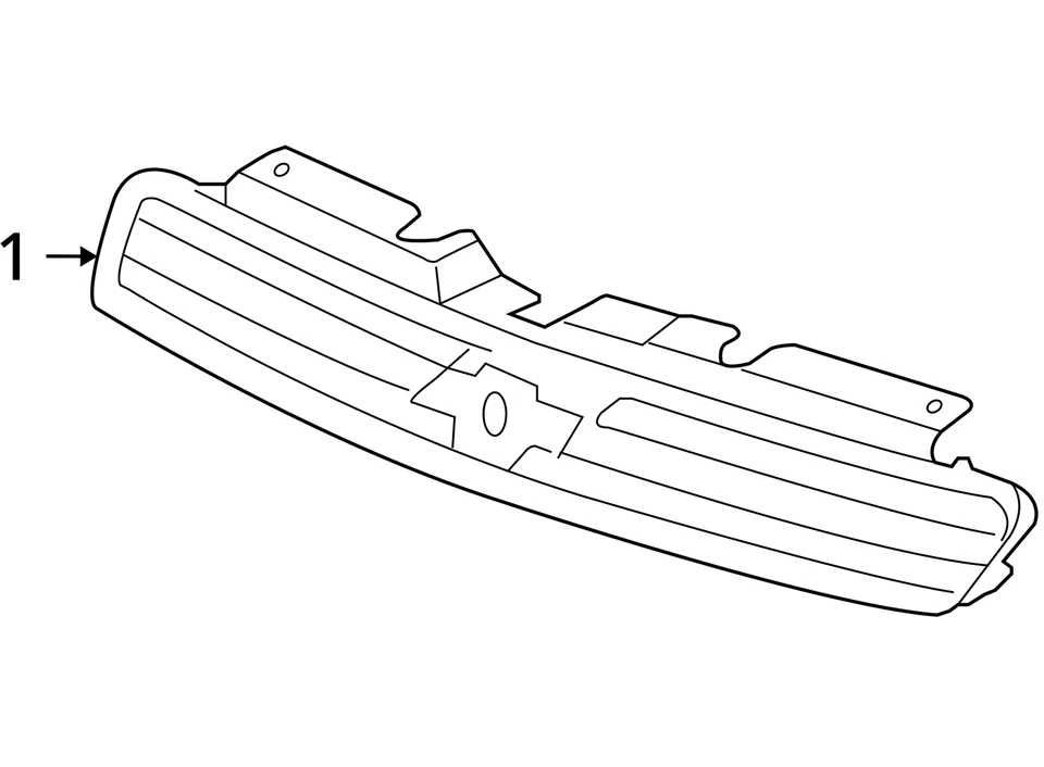 Parachoques de parrilla delantera Chevrolet Impala 2006-2016 no incluido UBM3D Foto 4 de 4