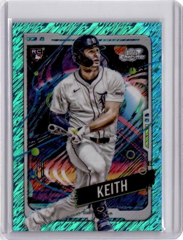 2024 Topps Chrome Cosmic #195 Colt Keith Aqua Equinox Refractors #/199