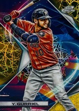 Topps 2022 Cosmic Chrome Yuli Gurriel #70 Gold Interstellar Refractor /50