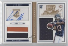 2015 Panini Playbook Rookies Booklet Gold Signatures 30/99 Kevin White Auto 4n1