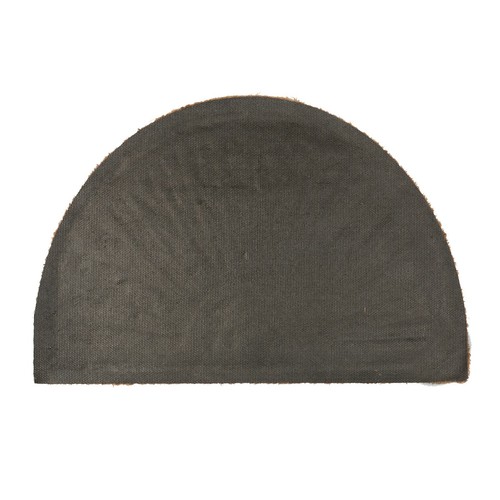 2x Coir Half Moon Door Mats Indoor Outdoor Mats 60 x 40cm