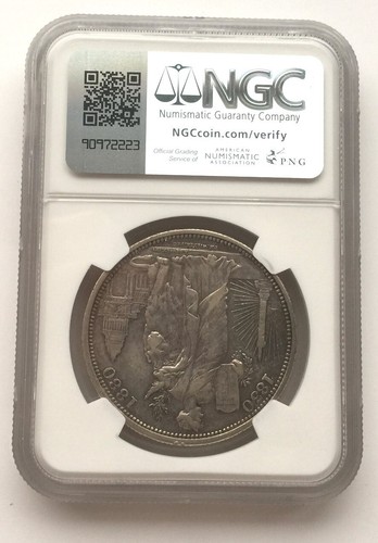 Belgium 1880 Independence 5 Francs NGC Silver Coin,Rare - Picture 2 of 2