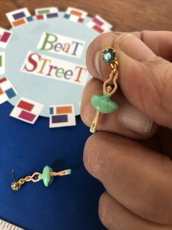 PENDIENTES LES NEREIDES MINI BAILARINA EL CASCANUECES BALLET NUEVOS Foto 4 de 4