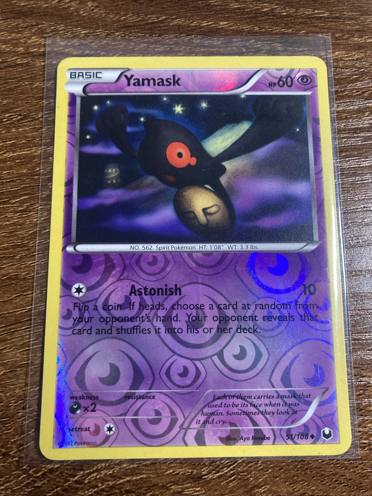 Yamask Dark Explorers Reverse Holo 51/108 Pokemon TCG