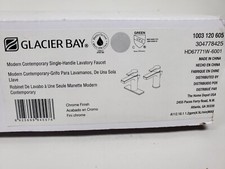 Modern Contemporary Single Hole Bathroom Faucet Chrome HD67771W-6001 Glacier Bay