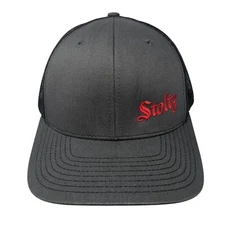 Stoltz Snapback Mesh Back Trucker Hat Gray One Size Adjustable 6 Panel