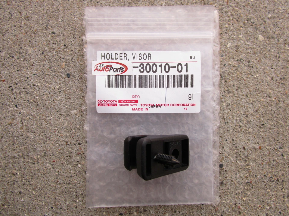 SE ADAPTA A: 82 - 85 TOYOTA CELICA SOPORTE PARA PARASOL CLIP NEGRO CANTIDAD 1 OEM NUEVO Foto 3 de 3