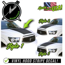Hood Blackout Racing Stripes Decal Vinyl Graphic FIT 2007-2013 Toyota Tundra TRD